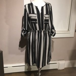 Striped Shirt Dress